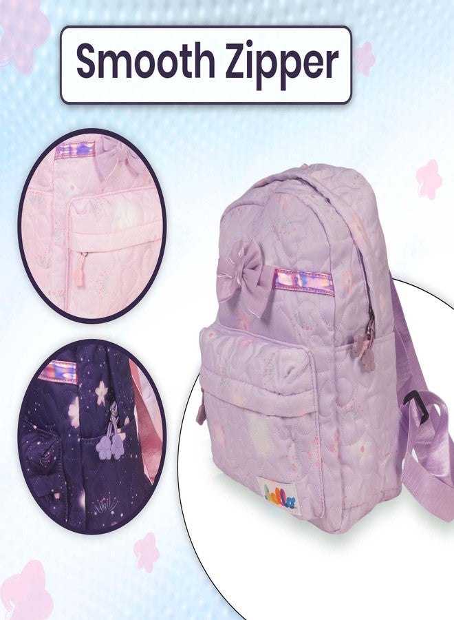 WISHKEY Bag for Pre-Schoolers, Water Resistant Mini Backpack for Kids, Stylish Ribbon Backpack for Kids, Lightweight Small Size Bag for Play School Kid's, Picnic Bag, Travel Bag, (Pack of 1, Green) - Image 5